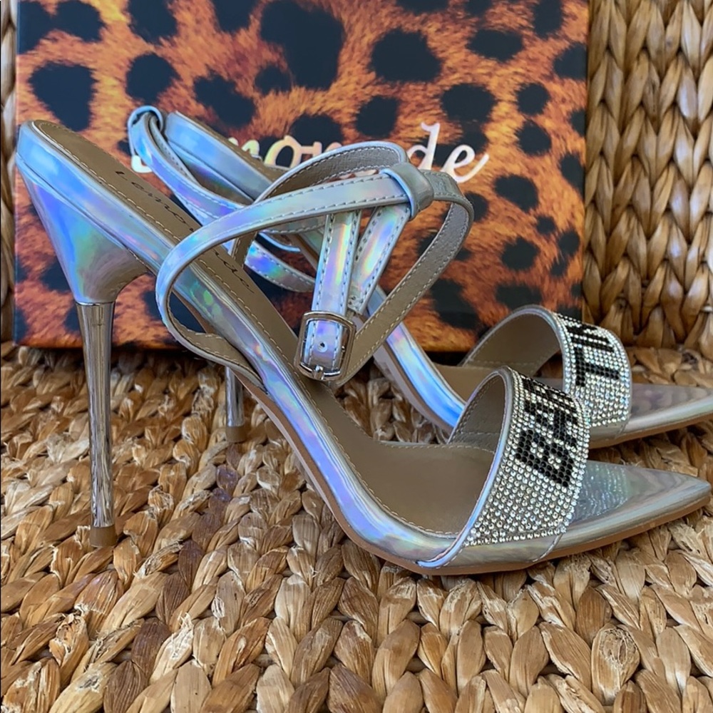 NIB 💕Barbie ✨ Tingz 💕 Rhinestone Stiletto Heels - Picture 6 of 8